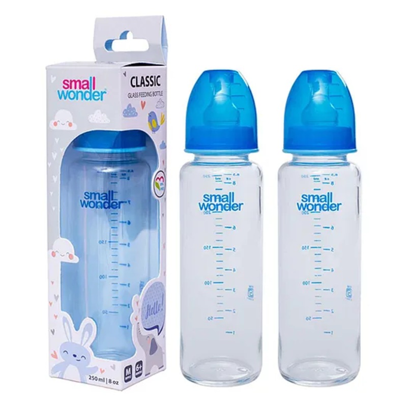 Small Wonder Borosilicate Glass Bottle Pack Of 2, 250 ML