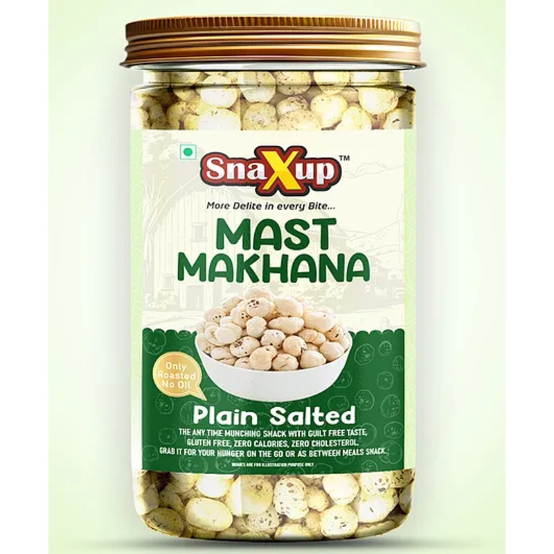 SnaXup Roasted Mast Makhana – Plain Salted 80 g