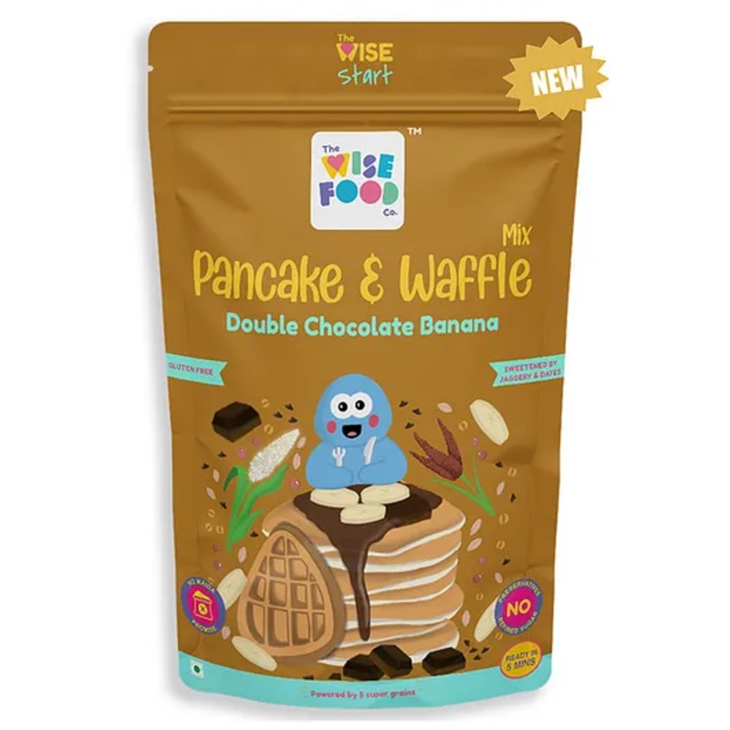 The Wise Food Co Double Chocolate Banana Pancake Mix – 200 g