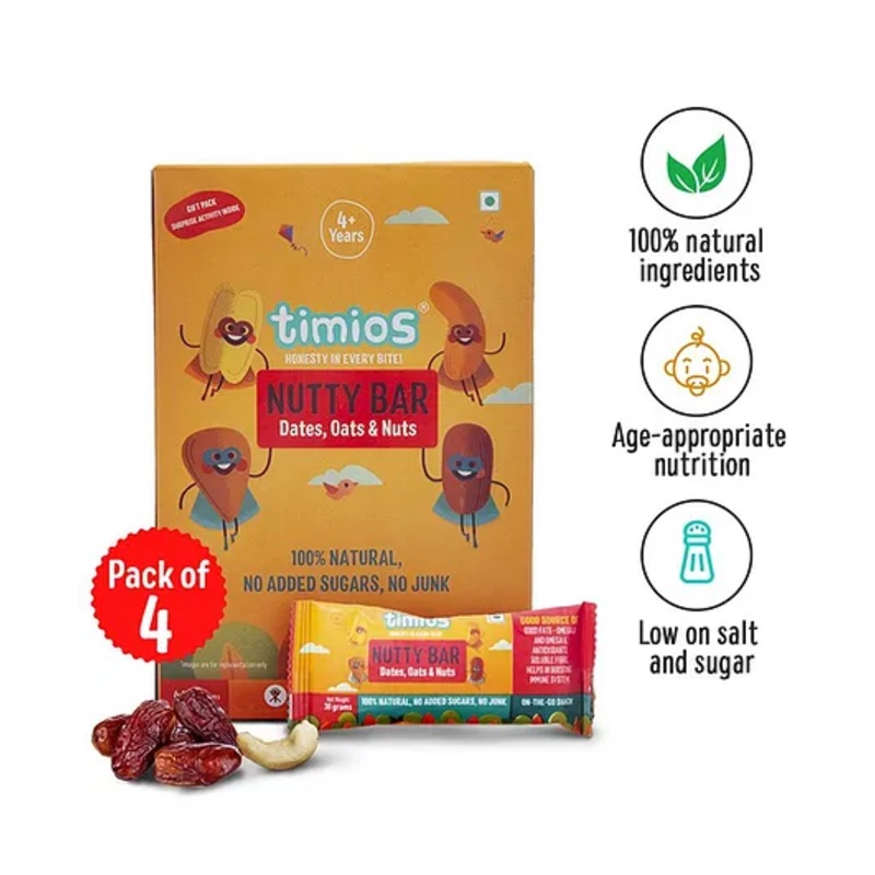 timios Nutritious Berry Bars Pack Of 4 – 30 g Each