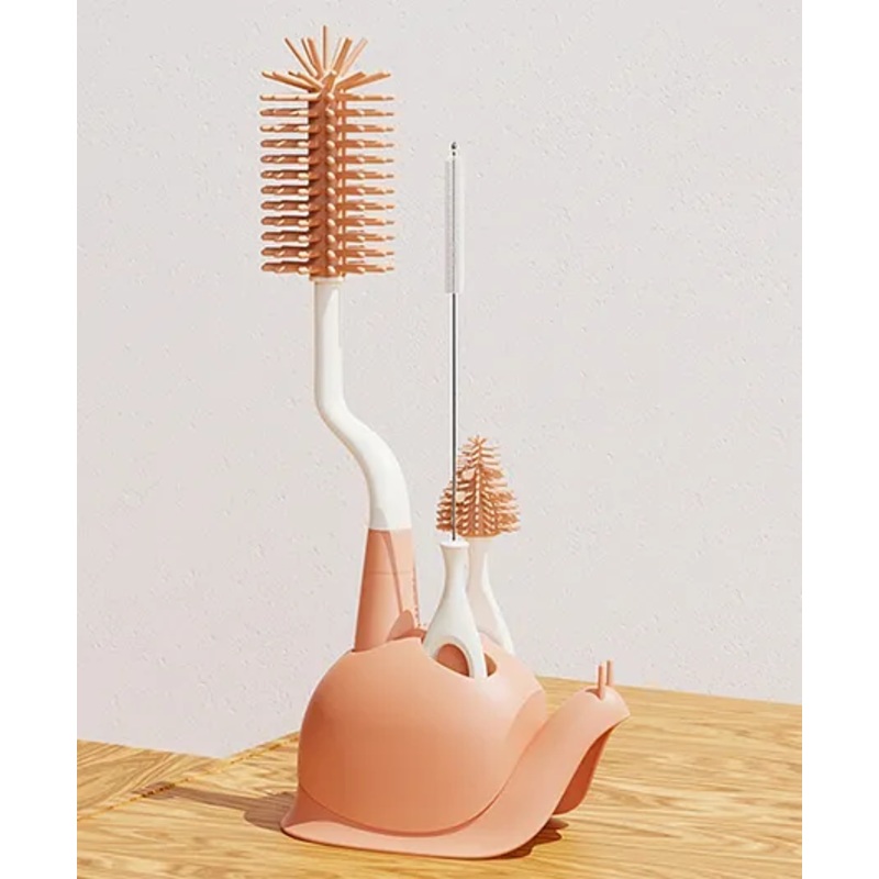 Bottle & Nipple Cleaning Brushes Set of 3 – Pink