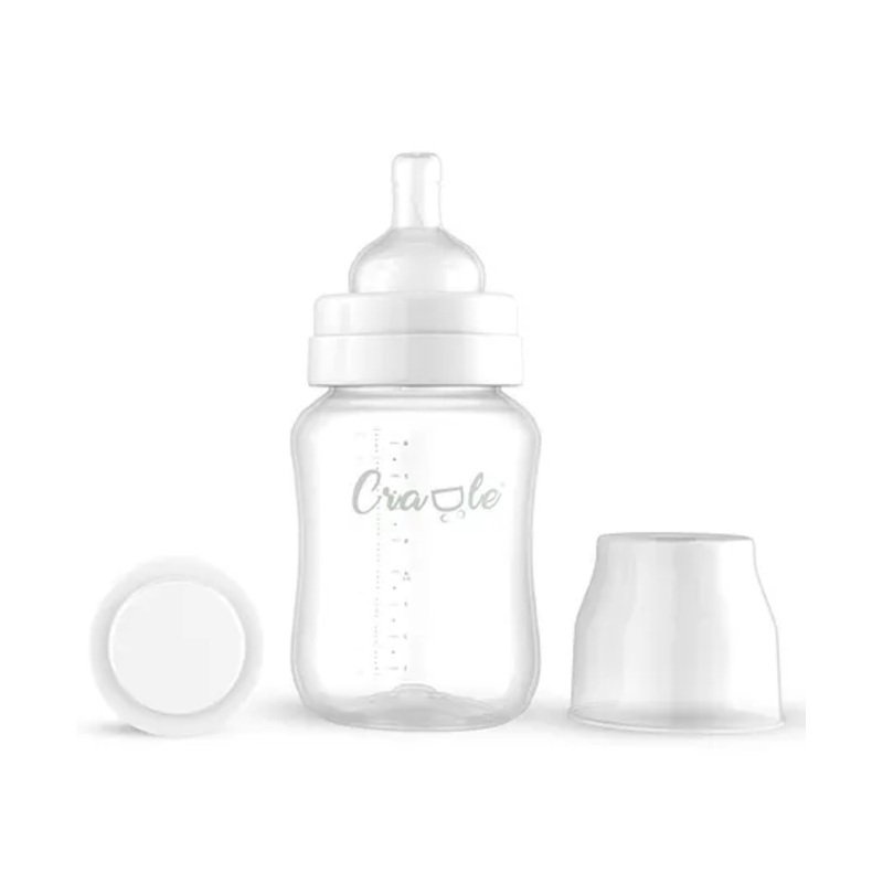Cradle Mighty Series Feeding Bottle – 250ml – White