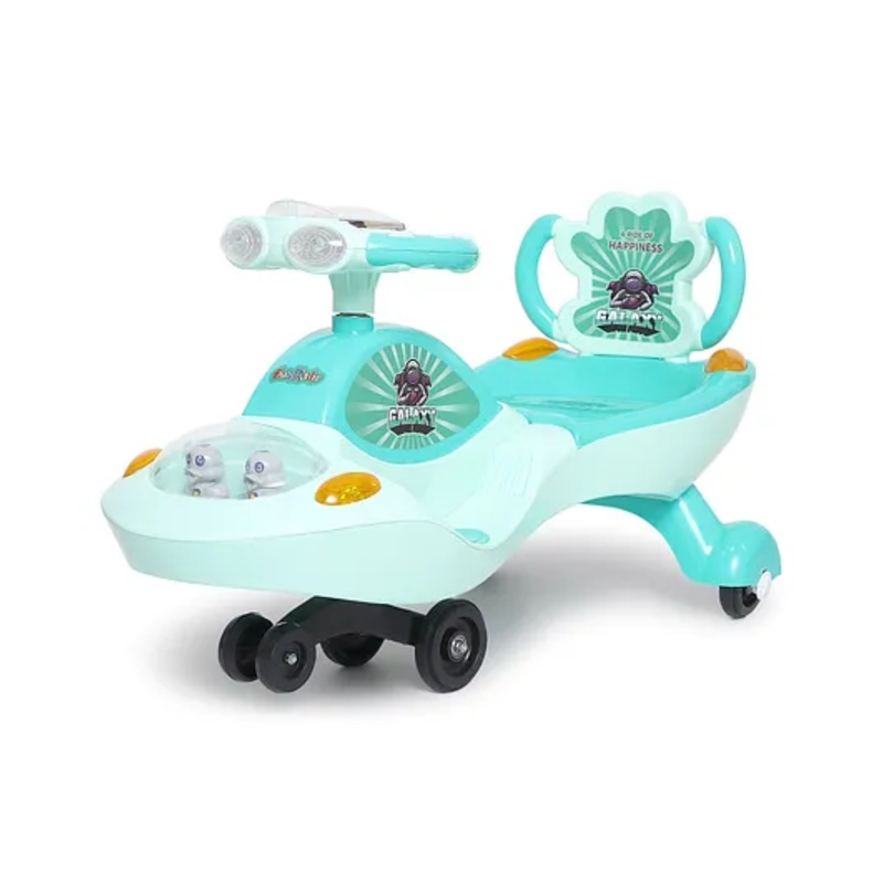 Funride Galaxy Twist n Swing Car with Lights and Music – Green