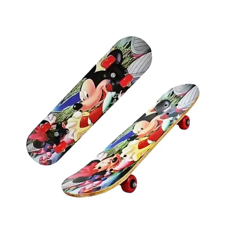 Kids Mandi 24 inch x 6 inch Special Wooden Strong Cartoon Character Printed Motorized Skateboard