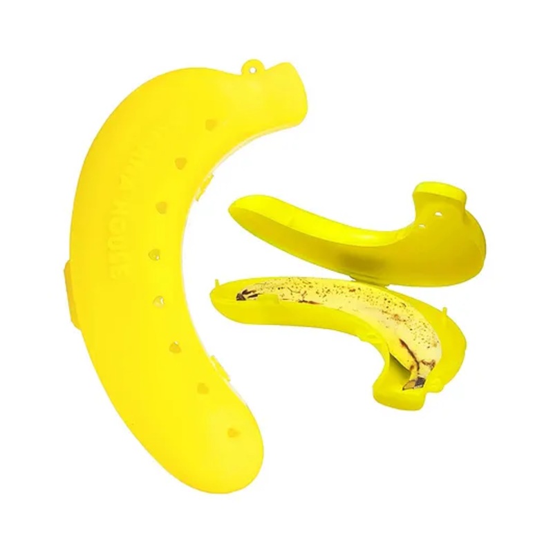 Luvlittle Banana Storage Case For Kids – Banana Box With Small Vents For School And Outdoor – Color May Vary (Pack Of 1)