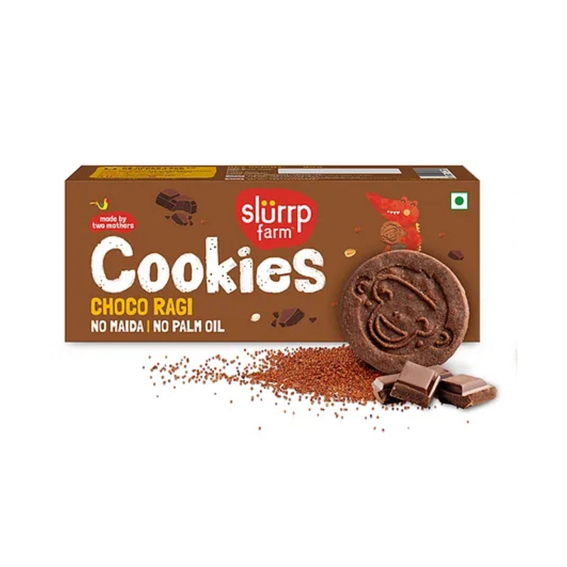 Slurrp Farm No Maida & No Refined Sugarz Choco Ragi Cookies – 88 g