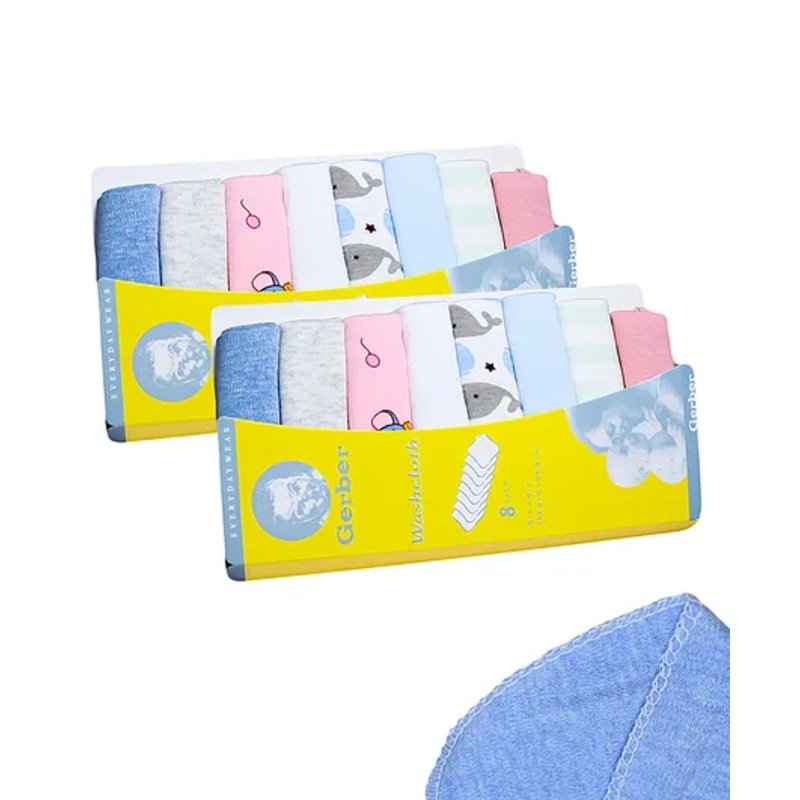 The Little Lookers Terry Cotton Wash Cloth Pack of 16 – Pink