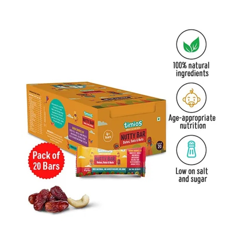 timios Nutritious Berry Bars Pack of 20 –  30 g Each