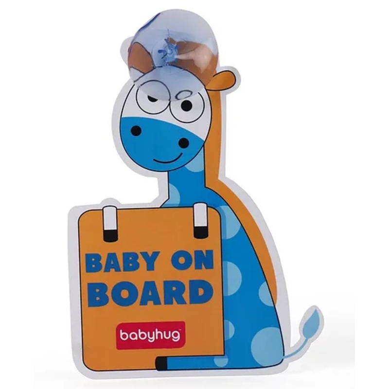 Babyhug Baby On Board Sign Giraffe – Blue