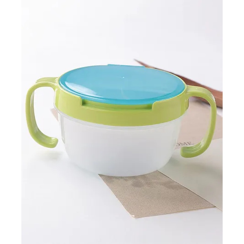 Container With Lid And Dual Handle – Green