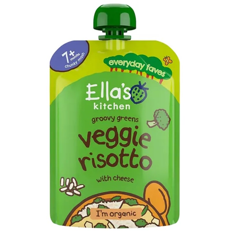 Ella’s Kitchen Organic Baby Food Pouch, Veggie Risotto with Cheese (7m+) – 130g
