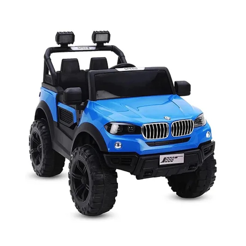 Little pup Battery Operated Ride On  Jeep with Music and Lights  Blue