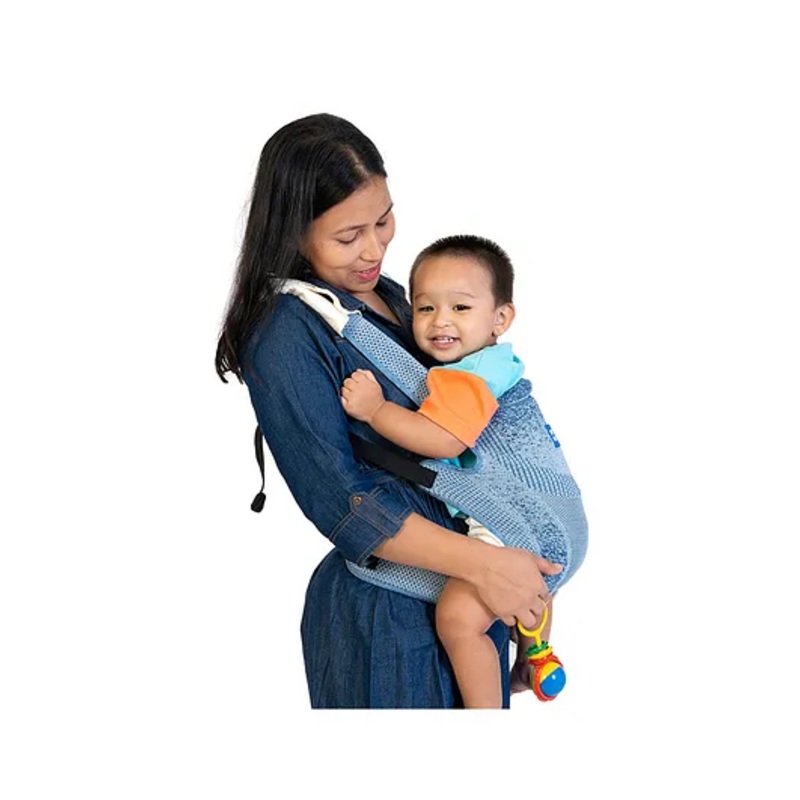 Mee Mee Comfy New Born Baby Carrier With 4 Baby carrying Modes Lightweight & Adjustable | Neck Support Baby Sling Carrier with Padded waist Support and shoulder support straps  (Blue)