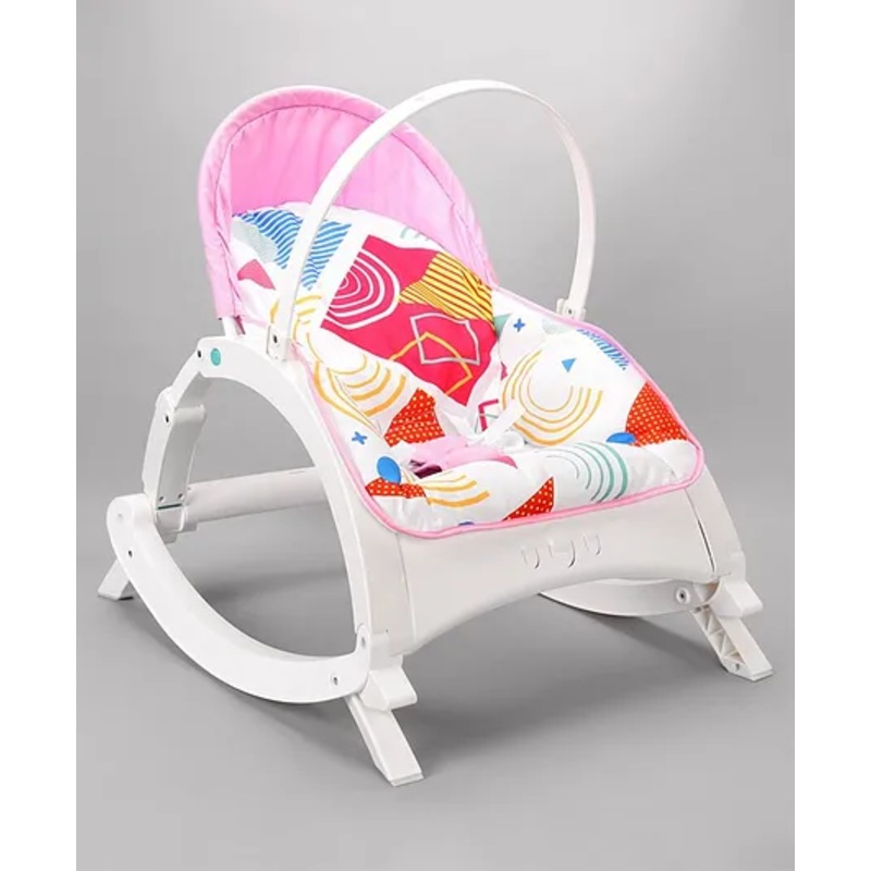 Newborn to Toddler Portable Baby Rocker With Music & Vibration – Pink