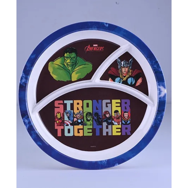 Servewell 3 Partition Plate Marvel Avengers Theme – Multicolour