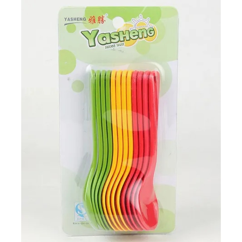Spoon Set Pack of 12- Color May Vary