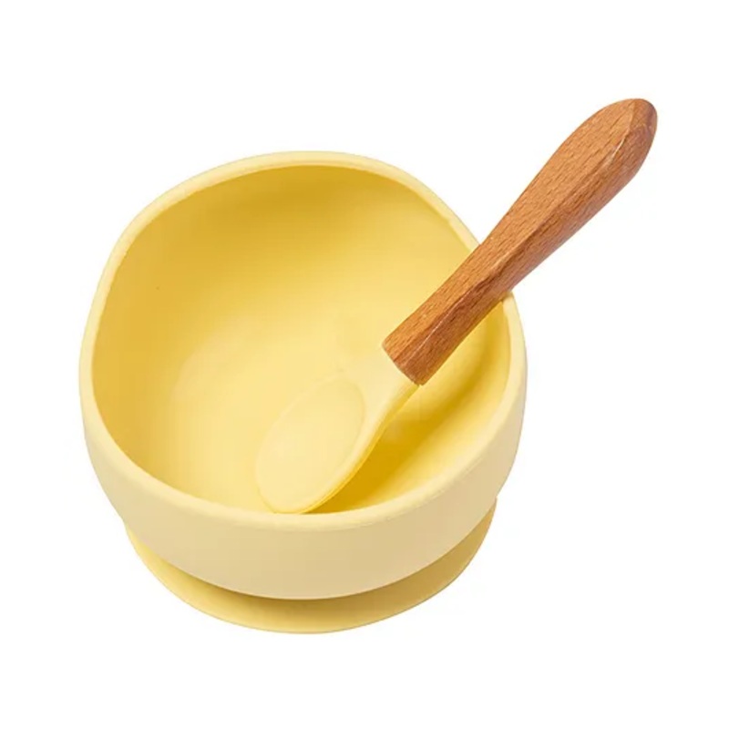 Baby Moo Solid  Dinner Set – Yellow