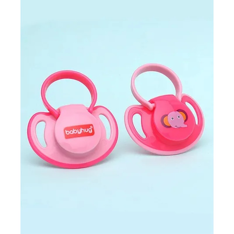 Babyhug Silicone Pacifier With Sterilizer Case Pack of 2 – Pink