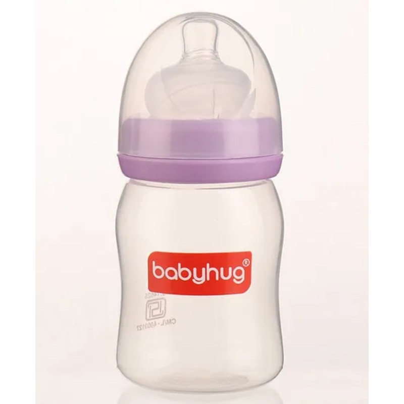 Babyhug Wide Neck Feeding Bottle Purple – 250 ml