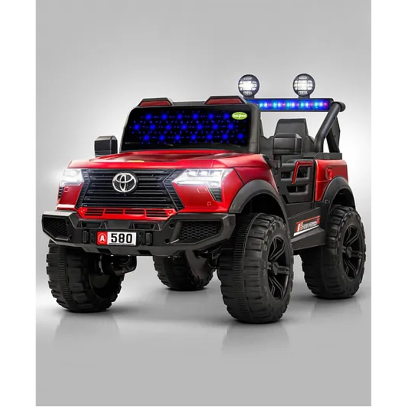 Baybee Ceyato Battery Operated Jeep for Kids, Ride on Toy Kids Car with Light & Music | Baby Big Rechargeable Battery Car | Electric Jeep Car for Kids to Drive (Red)