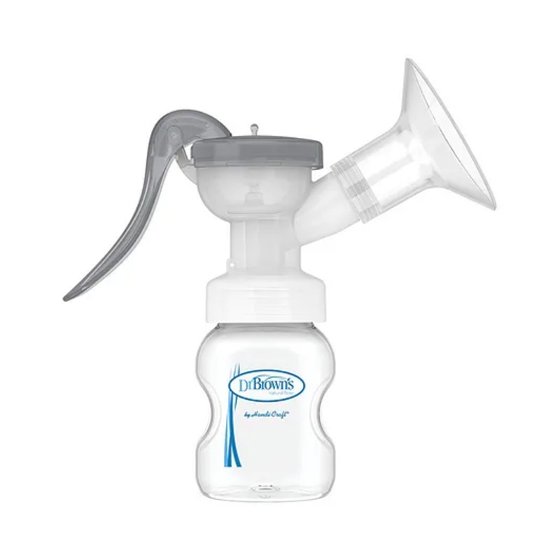 Dr. Brown’s Manual Breast Pump With Silicone Shield- Transparent