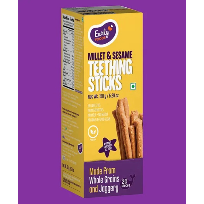Early Foods Millet & Sesame Teething Sticks 150g