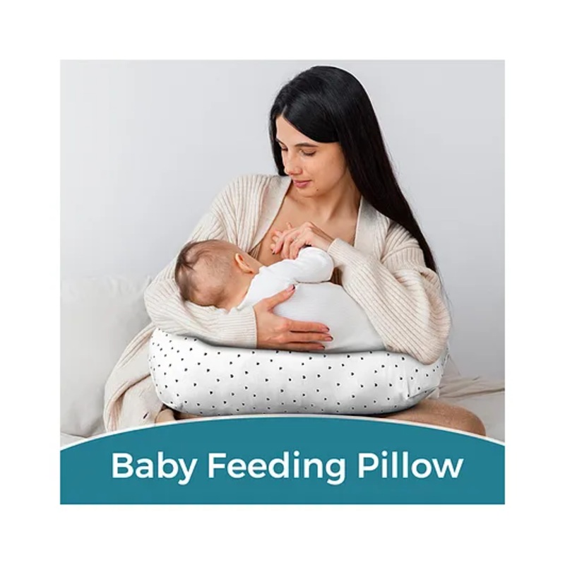 Zikku Nursing Feeding Pillow Star Print- White