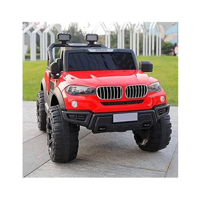 Ayaan Toys Battery Operated Ride On Jeep with Music and Lights  Red