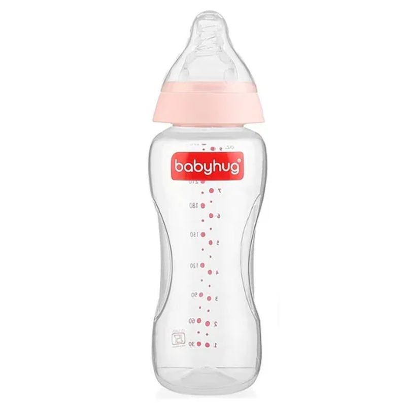 Babyhug Standard Neck Polypopylene Sterilizable Feeding Bottle Pack of 2 – 270 ml Each