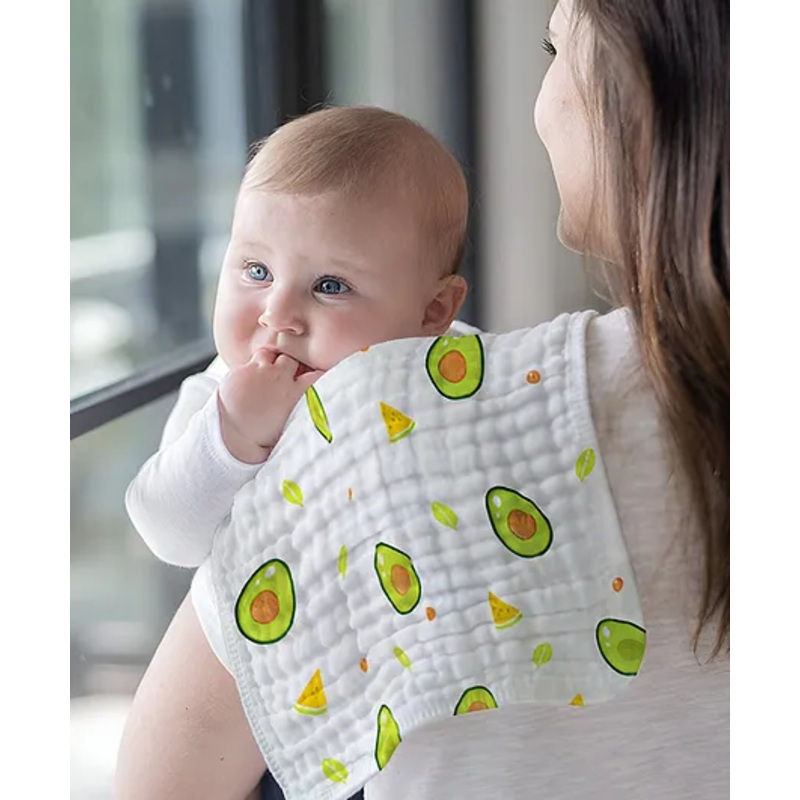 Bembika Baby Burp Cloths for Boys Girls Baby Muslin Burping Cloth Avocado – Green