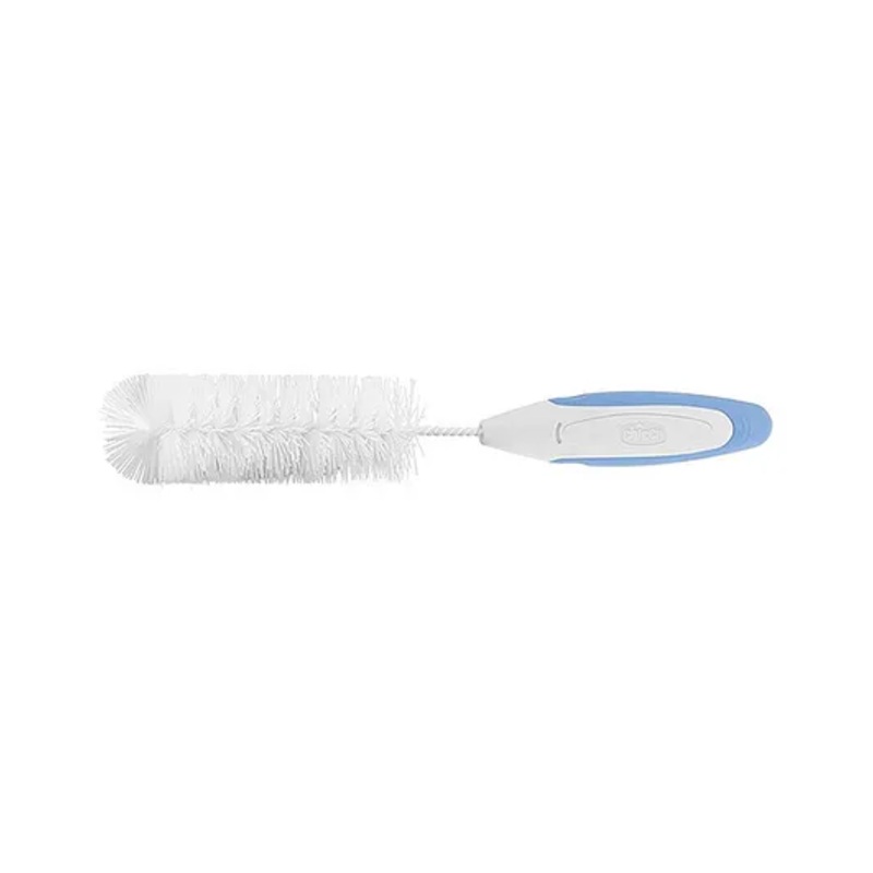 Chicco 3 In 1 Bottle Cleaning Brush – Blue & White