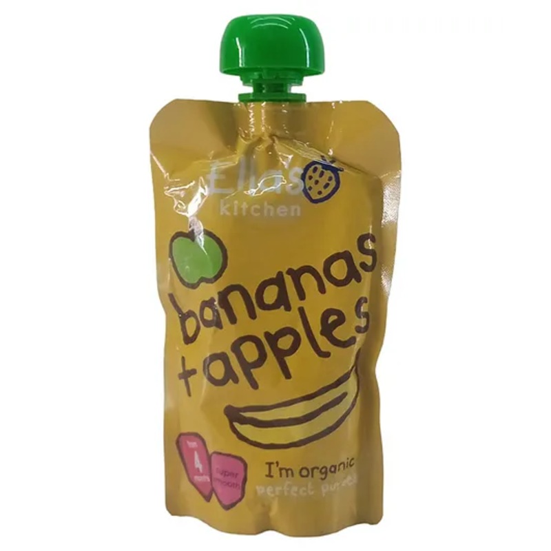 Ellas Kitchen Baby Puree, Bananas + Apples – 120g