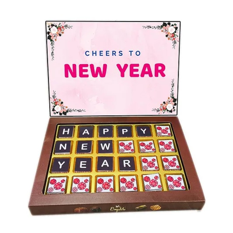 Expelite Cheers To New Year Chocolate Gift Box – 400 gm