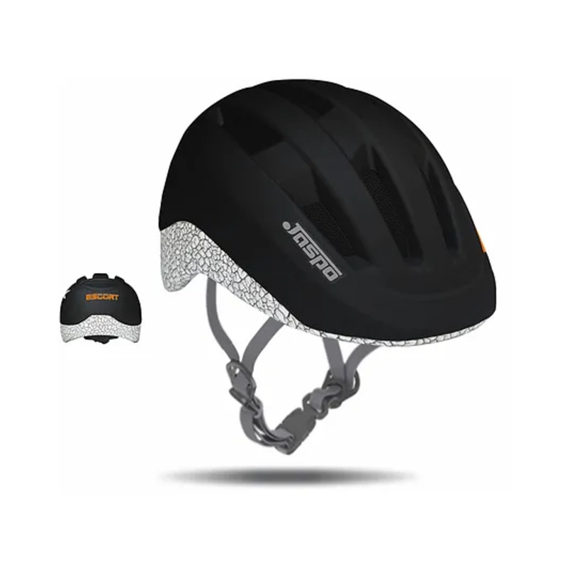 jaspo Escort Multi Utility Sports Helmet for Cycling, Skating, Skateboarding (Orange, Large)