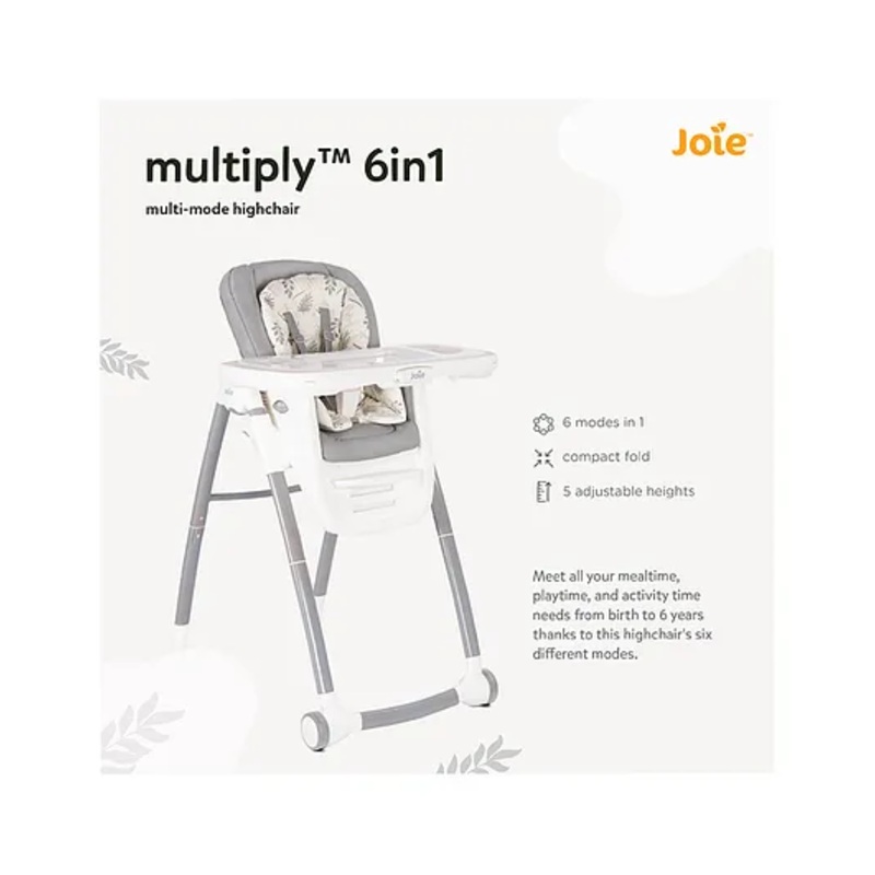 Joie High Chair Multiply 6In1 Fern 6M to 72 Months
