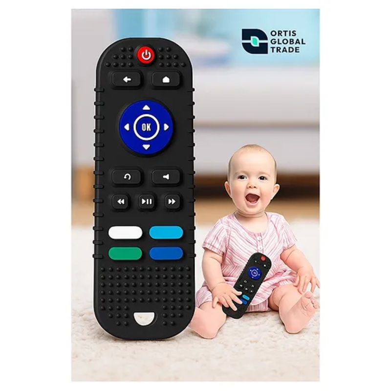 Ortis Remote Control Teether Toy for Babies (Colour & Design May Vary)