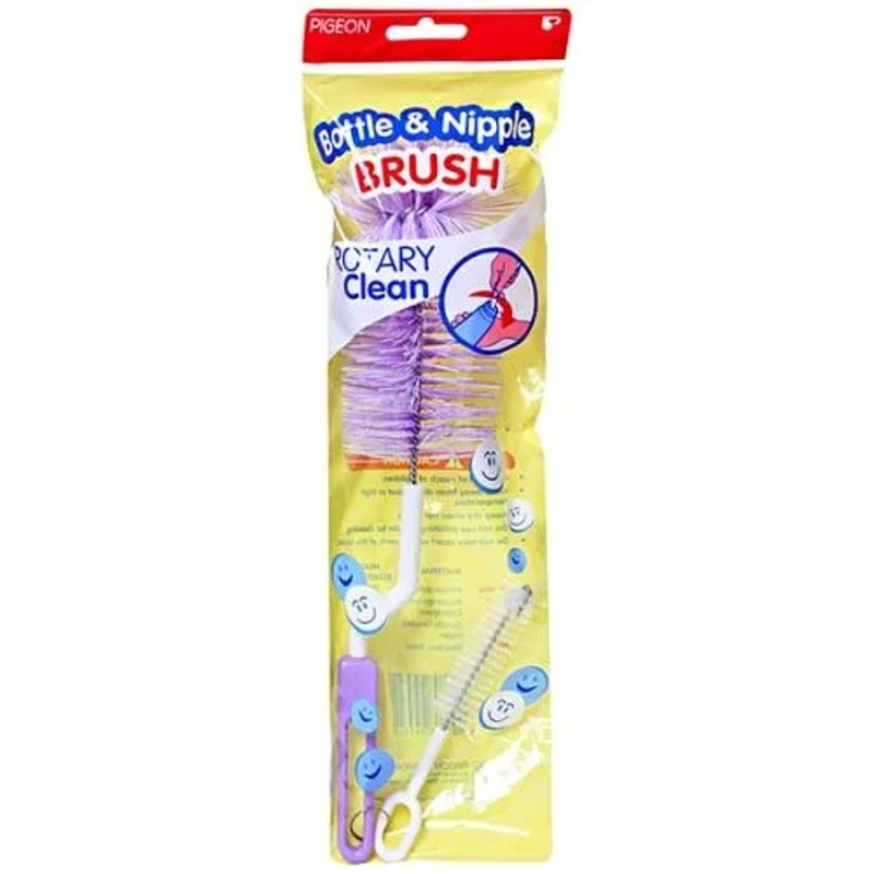 Pigeon Nylon Brush For Bottle And Nipple (Color May Vary)