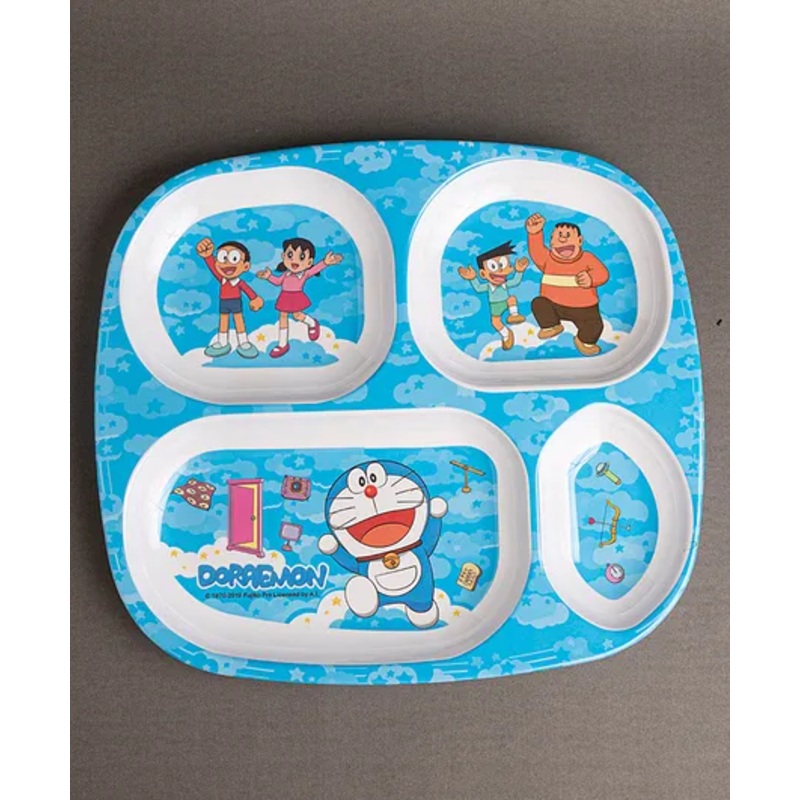 Superware Melamine  4 Section Plate – Doraemon Sky