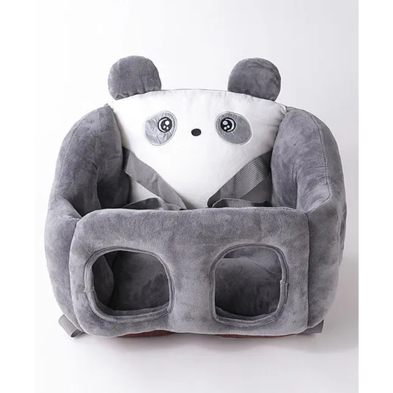 Animal Designed Baby Support Portable High Chair-Black| Easy to Assemble| Soft & Comfortable| Side Protection| Safety Harness