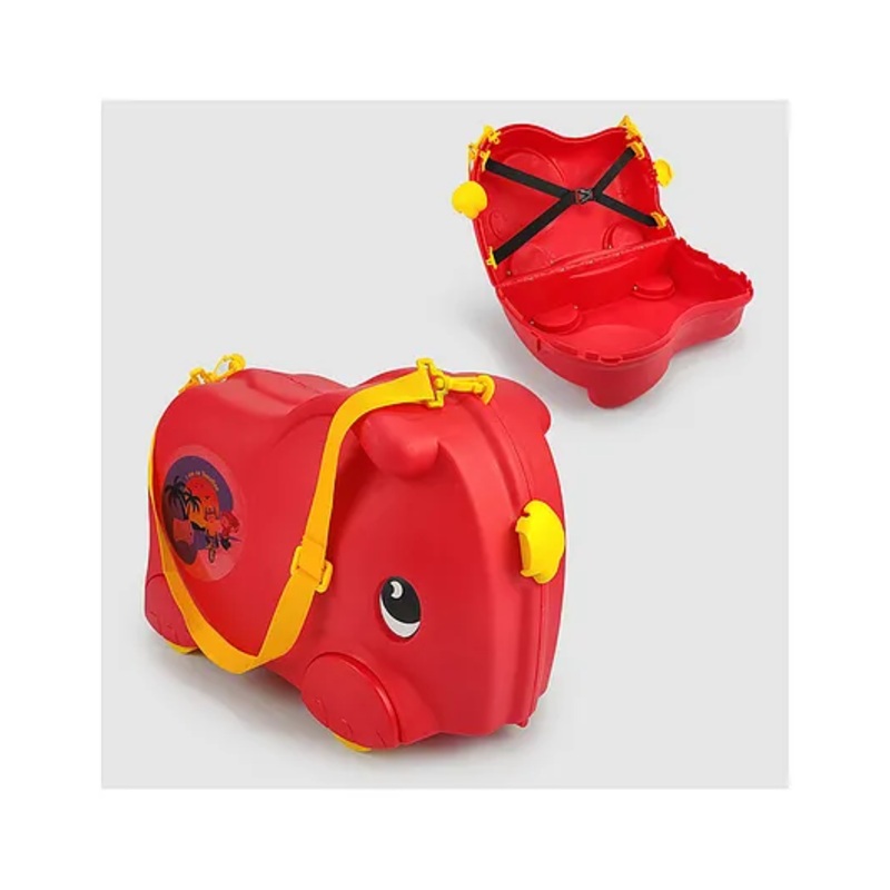 NHR Kids Rideon Suitcase & Small Cabin Luggage Toys Storage – Red