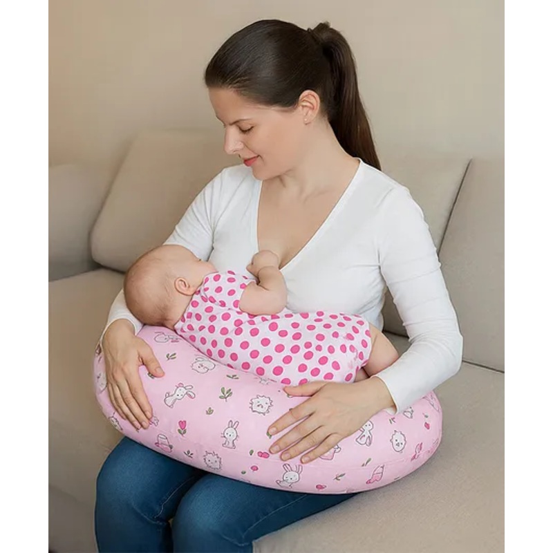 Babyhug Feeding Pillow Whale Print – Lilac