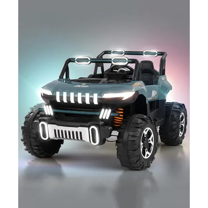 Baybee Autobot Rechargeable Battery Operated Jeep for Kids, Ride on Toy Kids Car with Music & Light (Green)