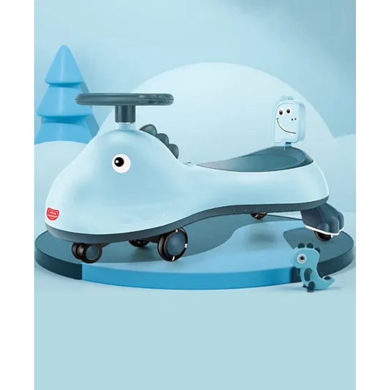 Playnation Premium Dino Drift Kids Swing Car with ABEC 7 Bearing,Lights,Muisc & PU LED Wheels