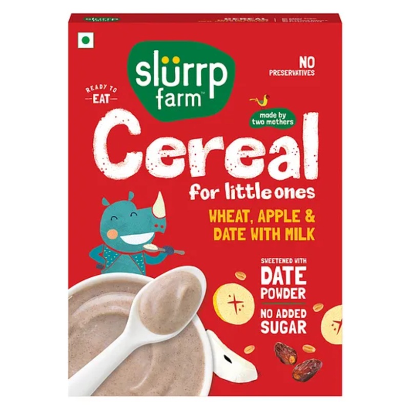 Slurrp Farm Wheat Apple & Banana Instant Healthy Cereal With No Added Sugar – 200 g