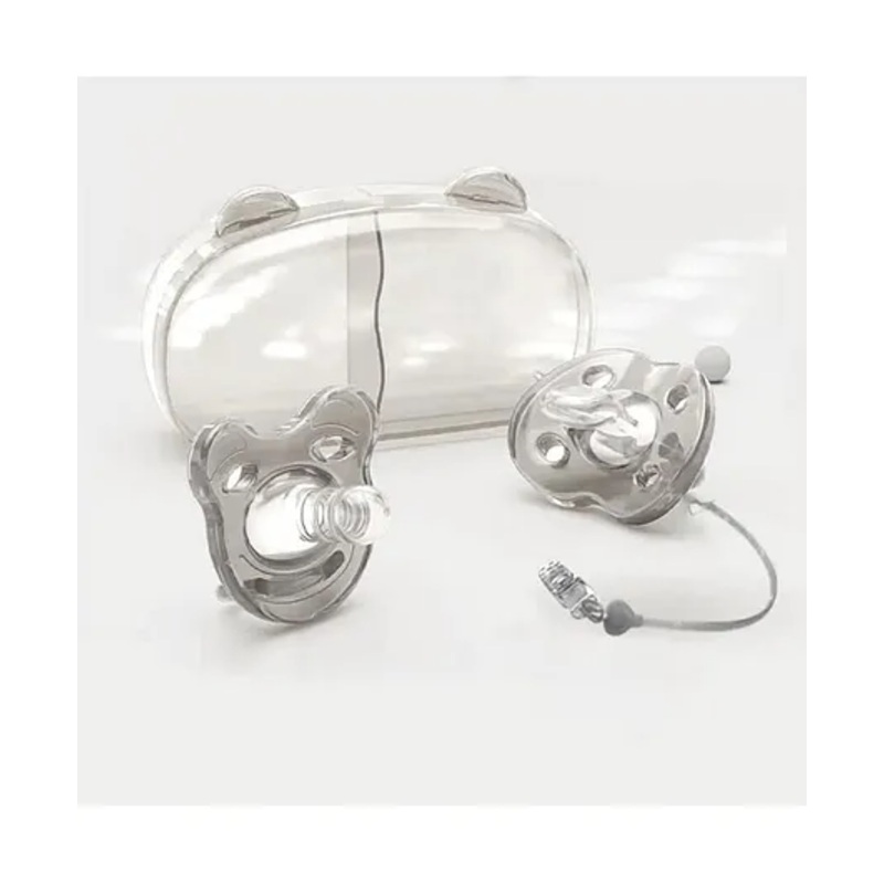 StarAndDaisy Soft Silicone Baby Pacifiers with Unique Shape to Support Psychological Breathing, Teether & Pacifier for Newborns.-White