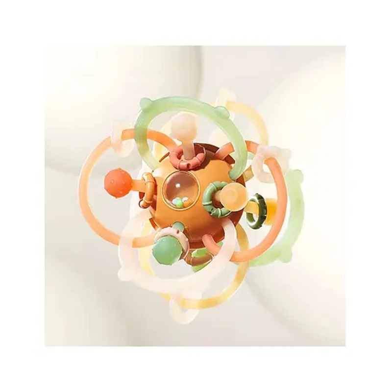 StarAndDaisy Soft Silicone Baby Teether, Teething Rattles Toy for Babies Chew Toys for 0-12 Months Babies