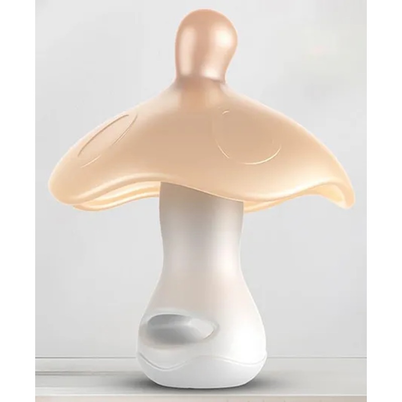 StarAndDaisy Umbrella Shape Baby Silicone Soother for 6 to 18 Months with Travel Case Teething Toy for Babies, Soother for Infants Sore Gums – Brown