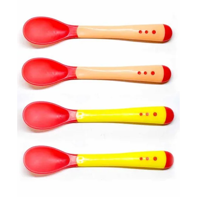 The Little Lookers Temperature Sensing Spoon Pack of 4 – Red Yellow