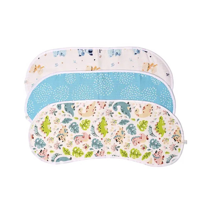 TIDY SLEEP Muslin Burp Cloth-Assorted Colours-Pack of 3