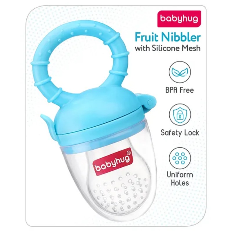 Babyhug Silicone Fruit and Food Nibbler – Blue
